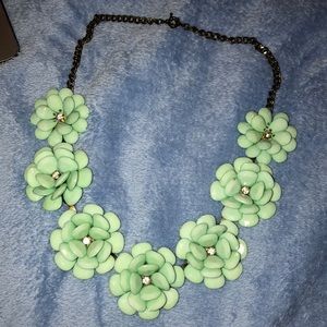 large flower statement necklace